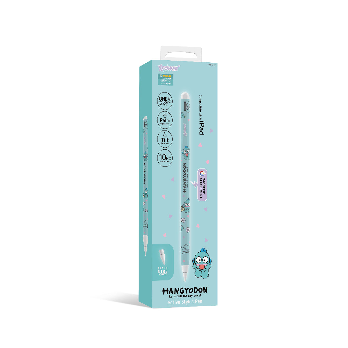x Hangyodon ST6磁吸主動式觸控筆 (Apple iPad專用)