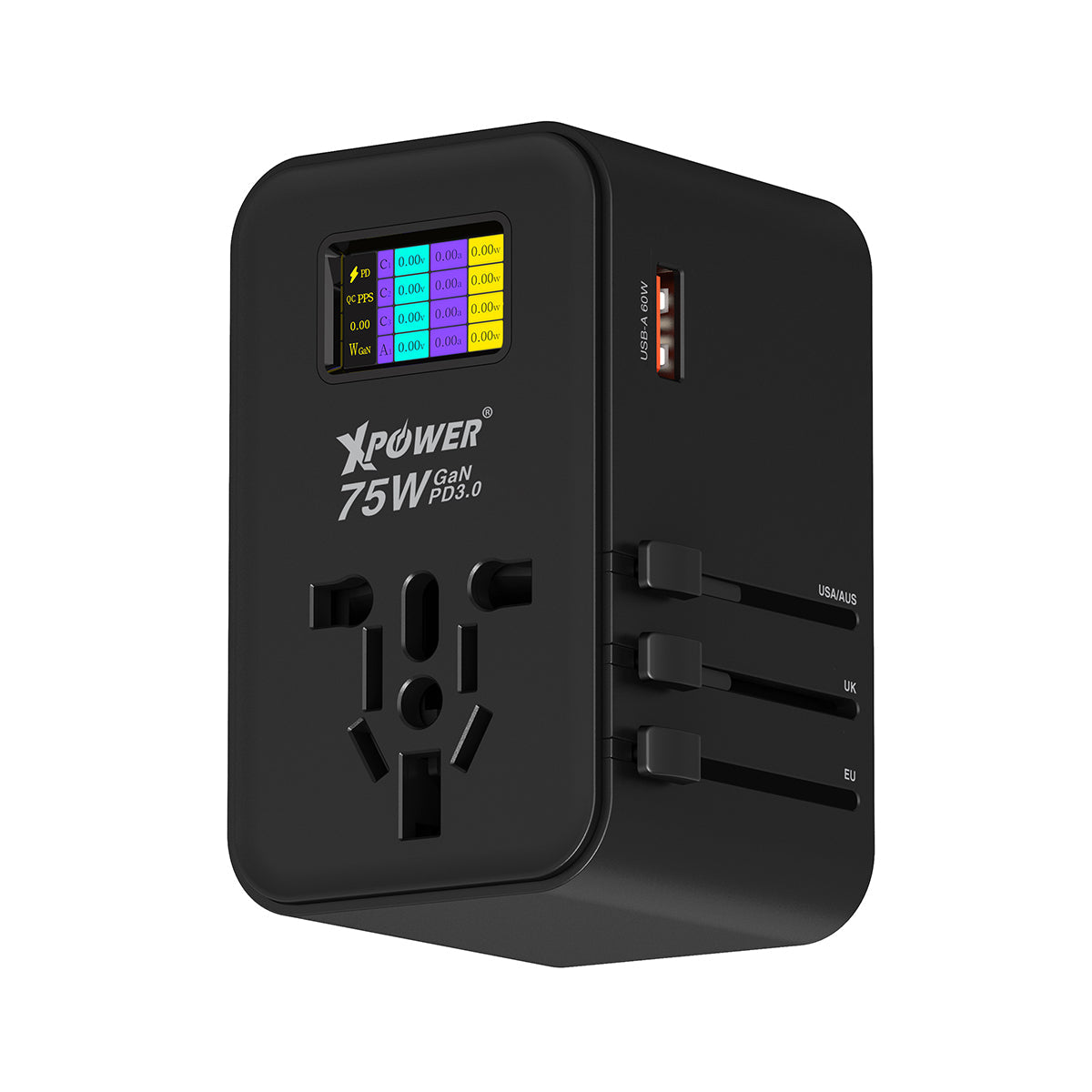 TA75D 75W 5輸出 PD 3.0/PPS旅行充電器