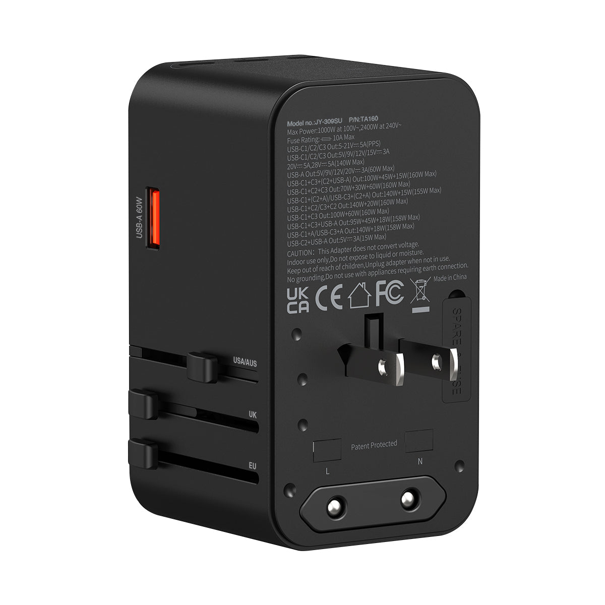 TA160 160W 5輸出 PD 3.1/PPS Gan旅行充電器
