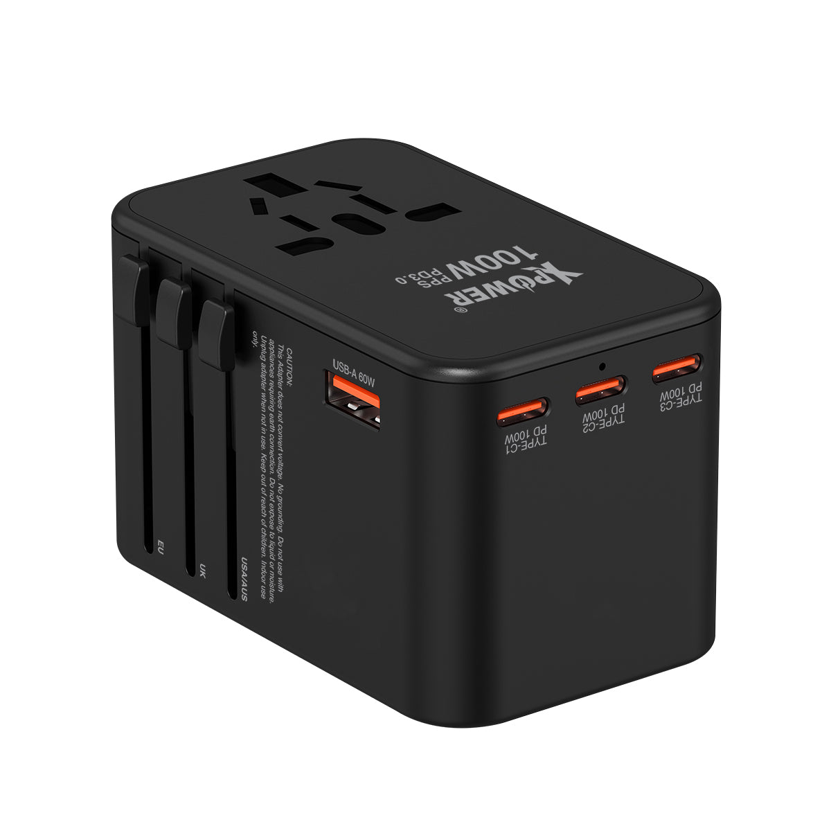 TA100B 100W 5輸出 PD/PPS Gan旅行充電器