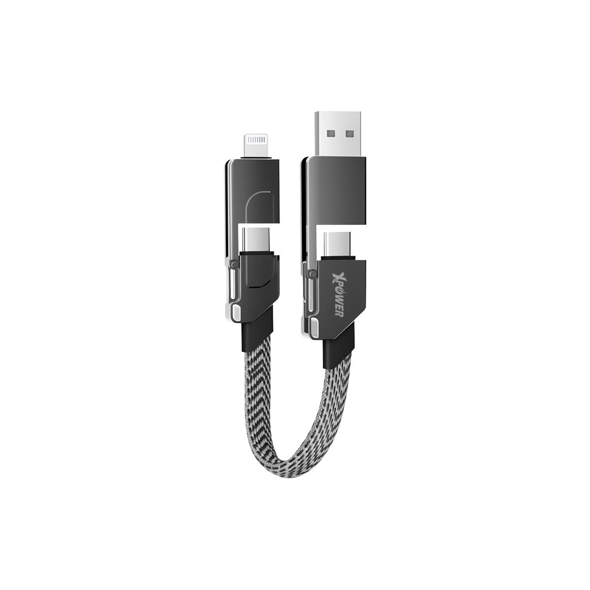 6X1 6合1 60W PD3.0 鋅合金傳輸充電短線