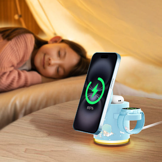 x Little Twin Stars GE1 Qi2 5合1磁吸無線充電座