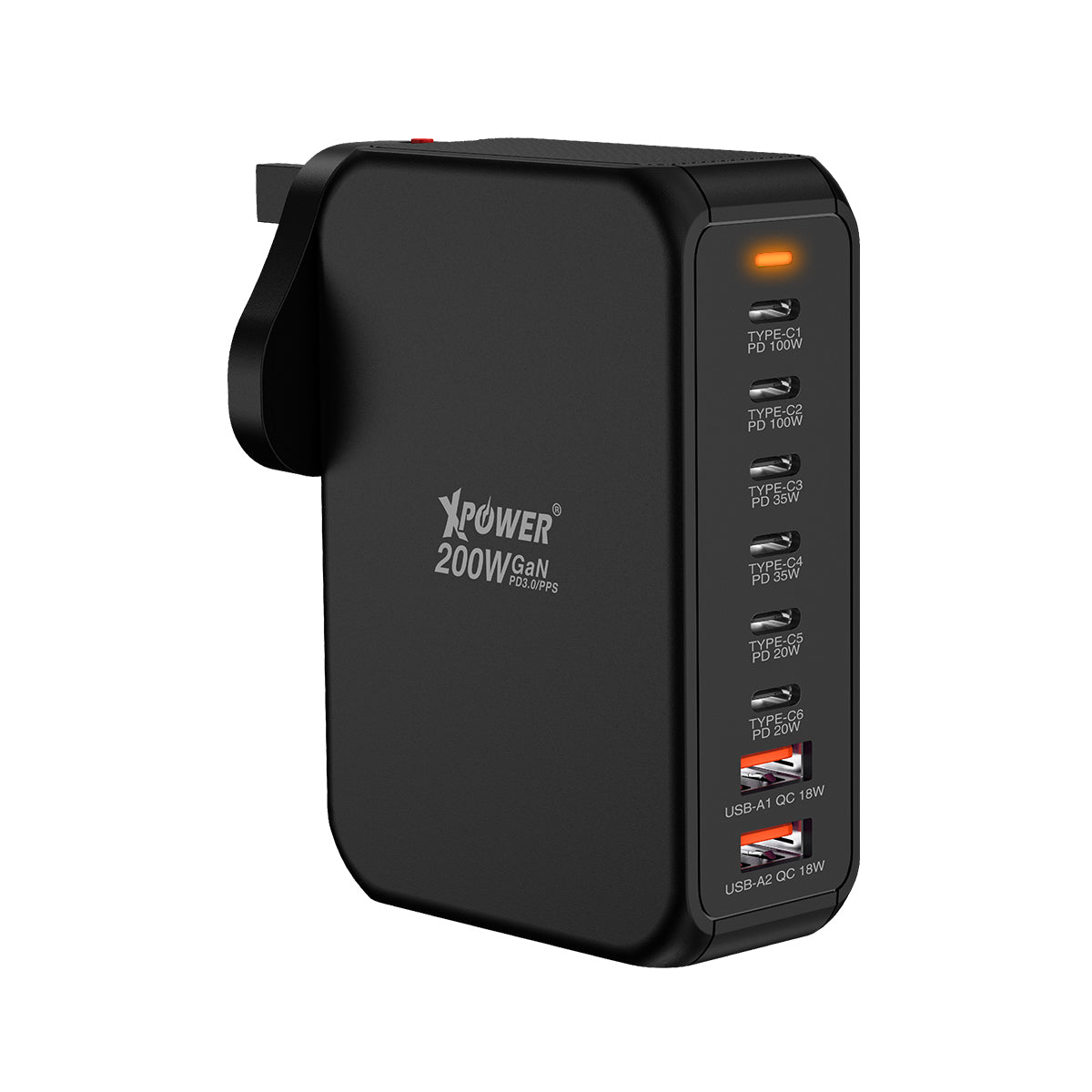 Power Travel 200W 8輸出 200W PD3.0 GaN 旅行充電器