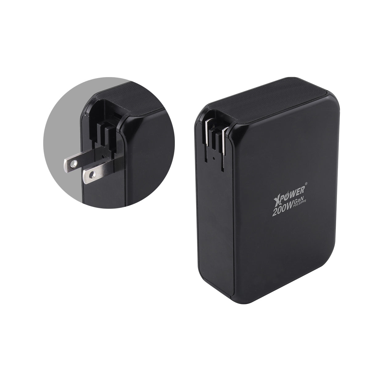 Power Travel 200W 8輸出 200W PD3.0 GaN 旅行充電器