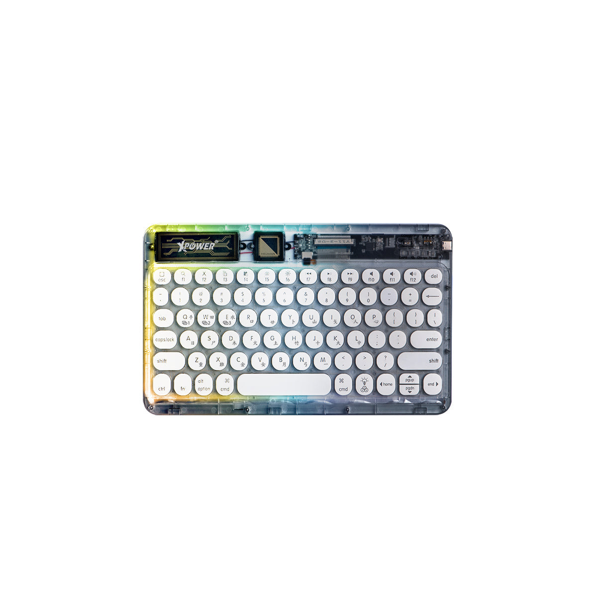 KB5 透明迷你藍牙5.0倉頡鍵盤