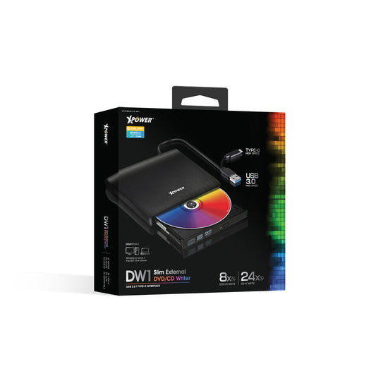 DW1 TYPE-C/USB2合1外置DVD燒錄器