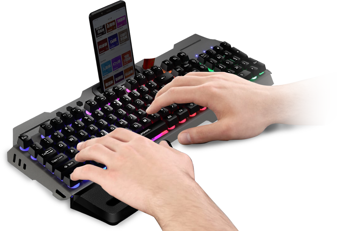 GK70炫彩背光LED鋁合金電競鍵盤