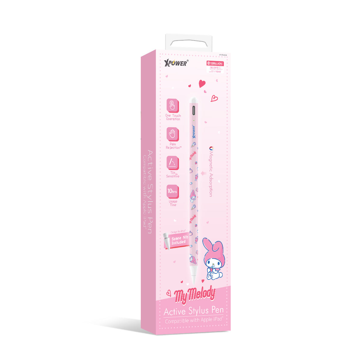 x Sanrio My Melody ST6 磁吸主動式觸控筆