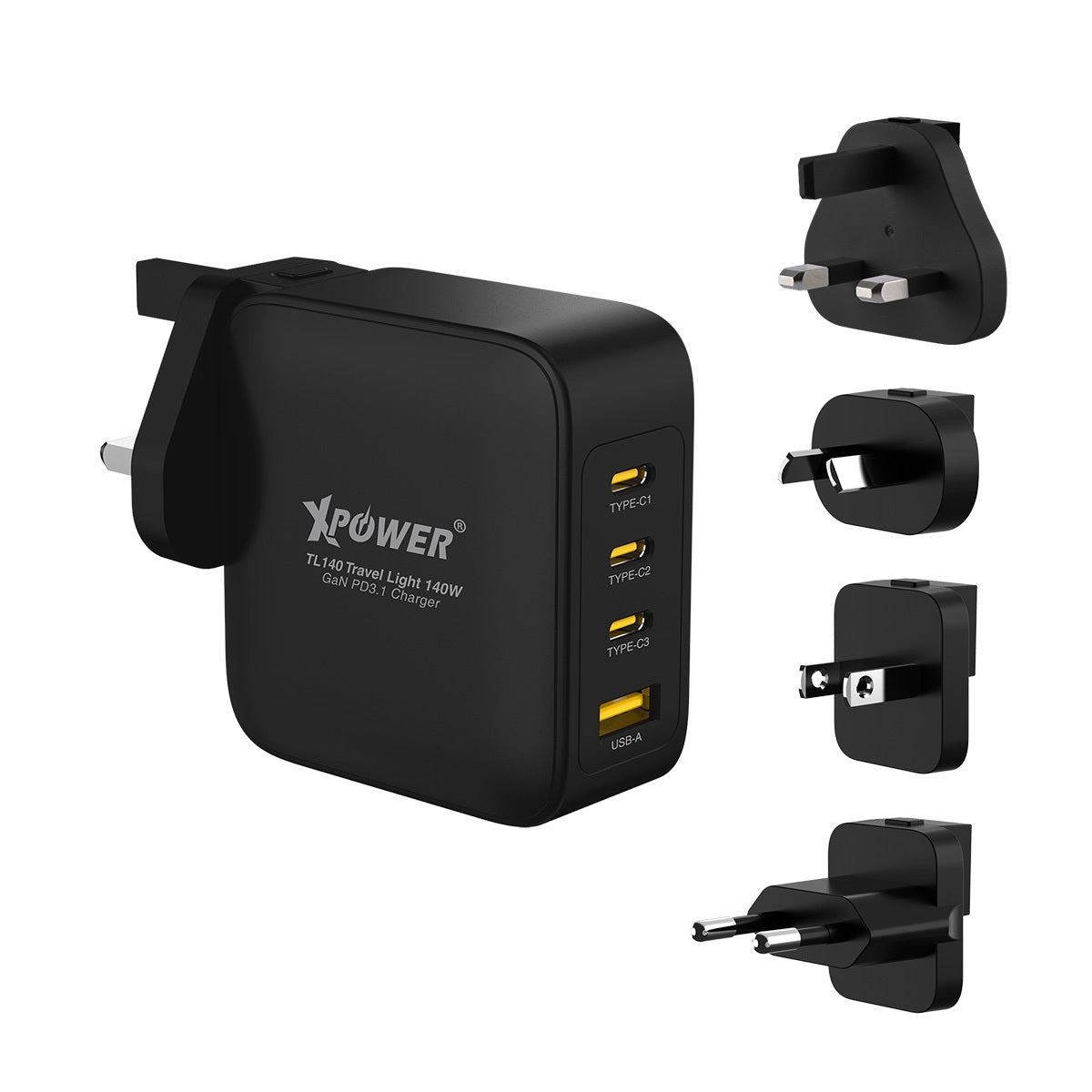 TL140 Travel Light 140W 4輸出PD3.1 GaN 旅行充電器