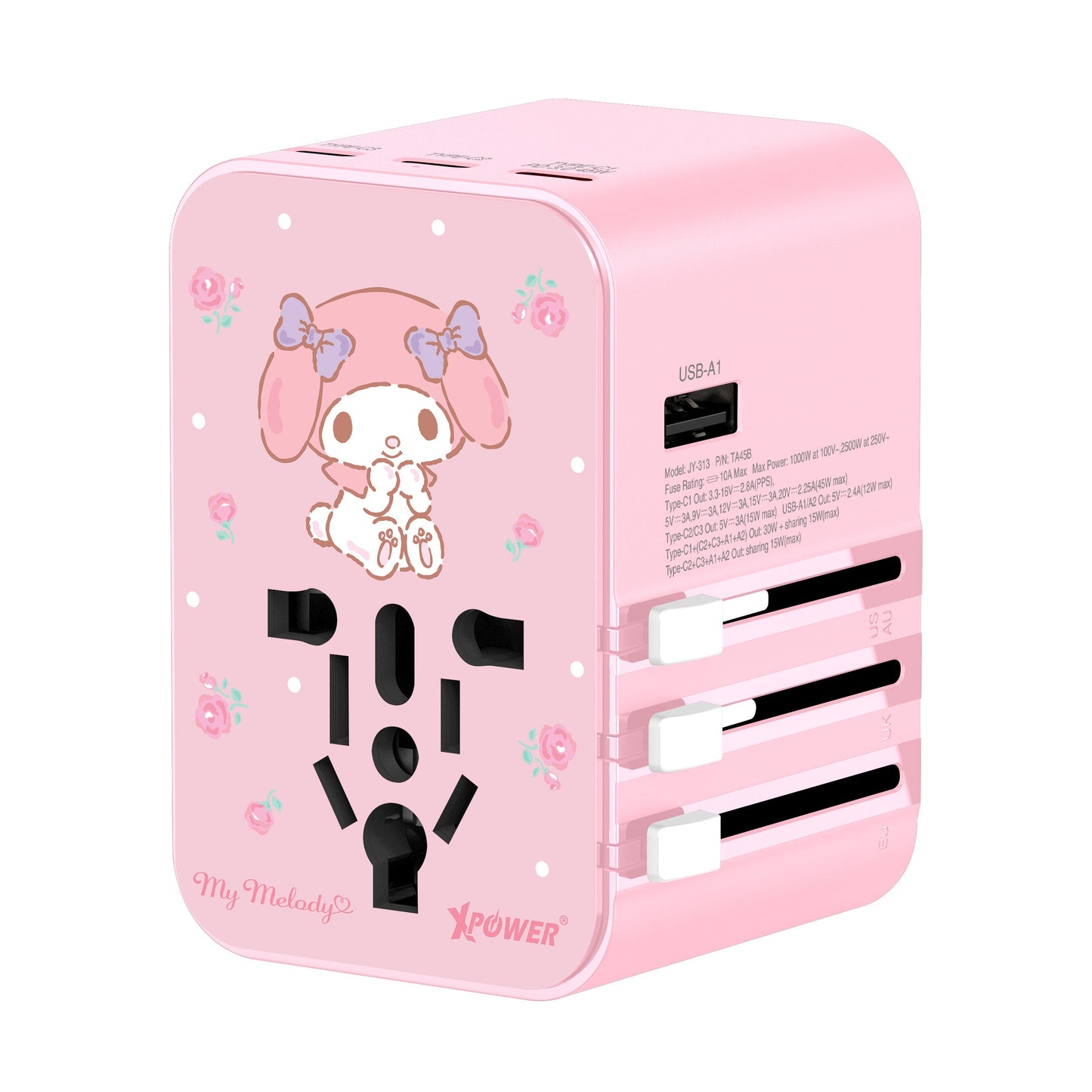 x Hello Kitty My Melody TA45B 45W 6輸出旅行充電器