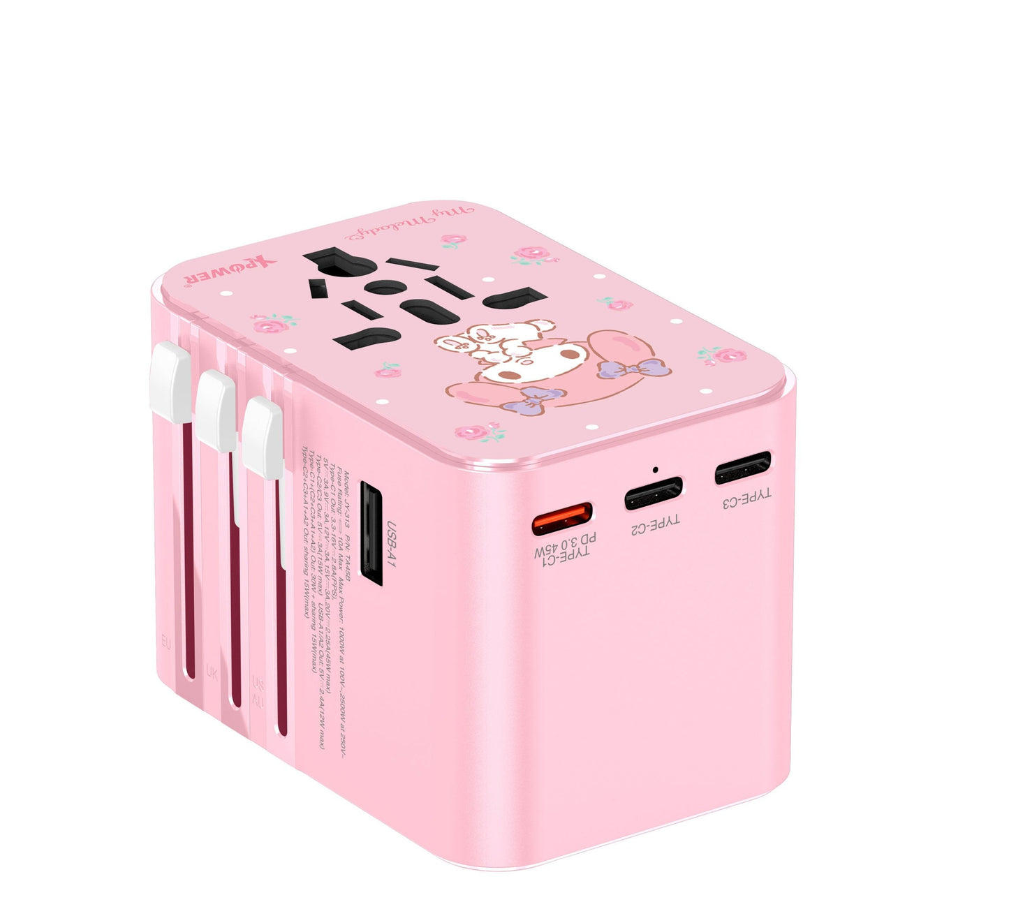 x Hello Kitty My Melody TA45B 45W 6輸出旅行充電器