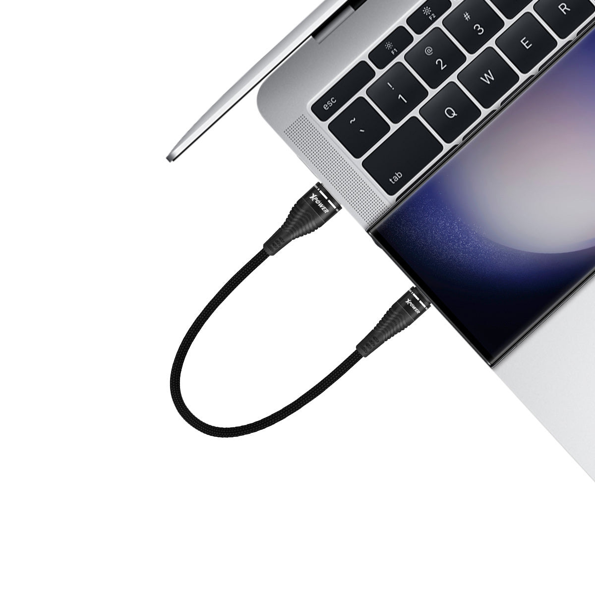 ANAC 25cm鋁合金高速傳輸充電USB>Type-C線