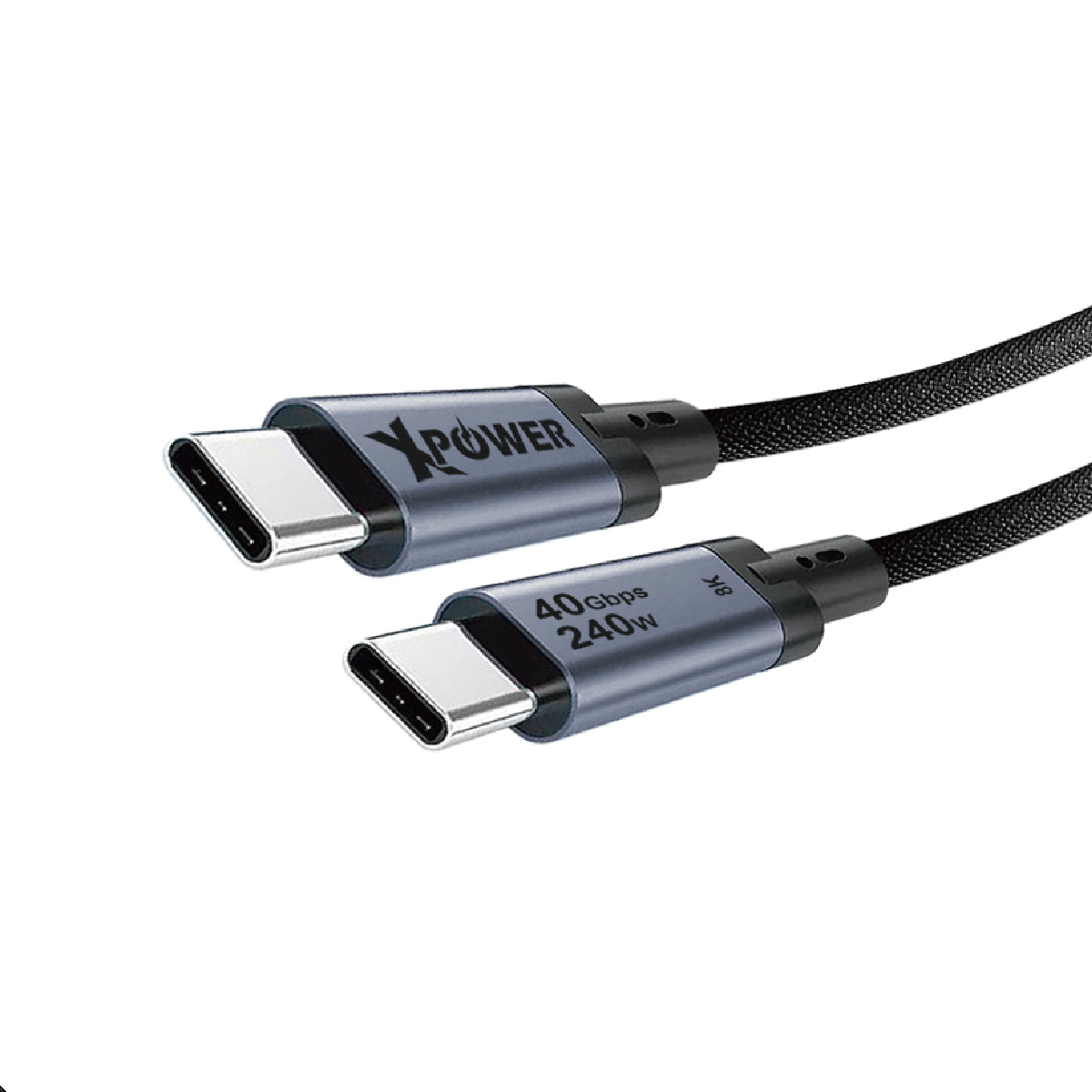 ZS240 1M鋁合金240W USB4.0 40GB 8K 高速傳輸充電線