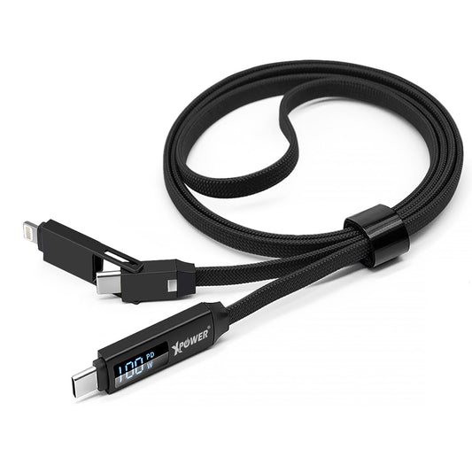 3X1D 3合1 100W PD 鋁合金高速傳輸充電線