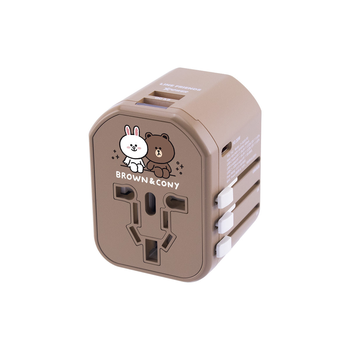 LINE FRIENDS 20W PD充電旅行充電轉插