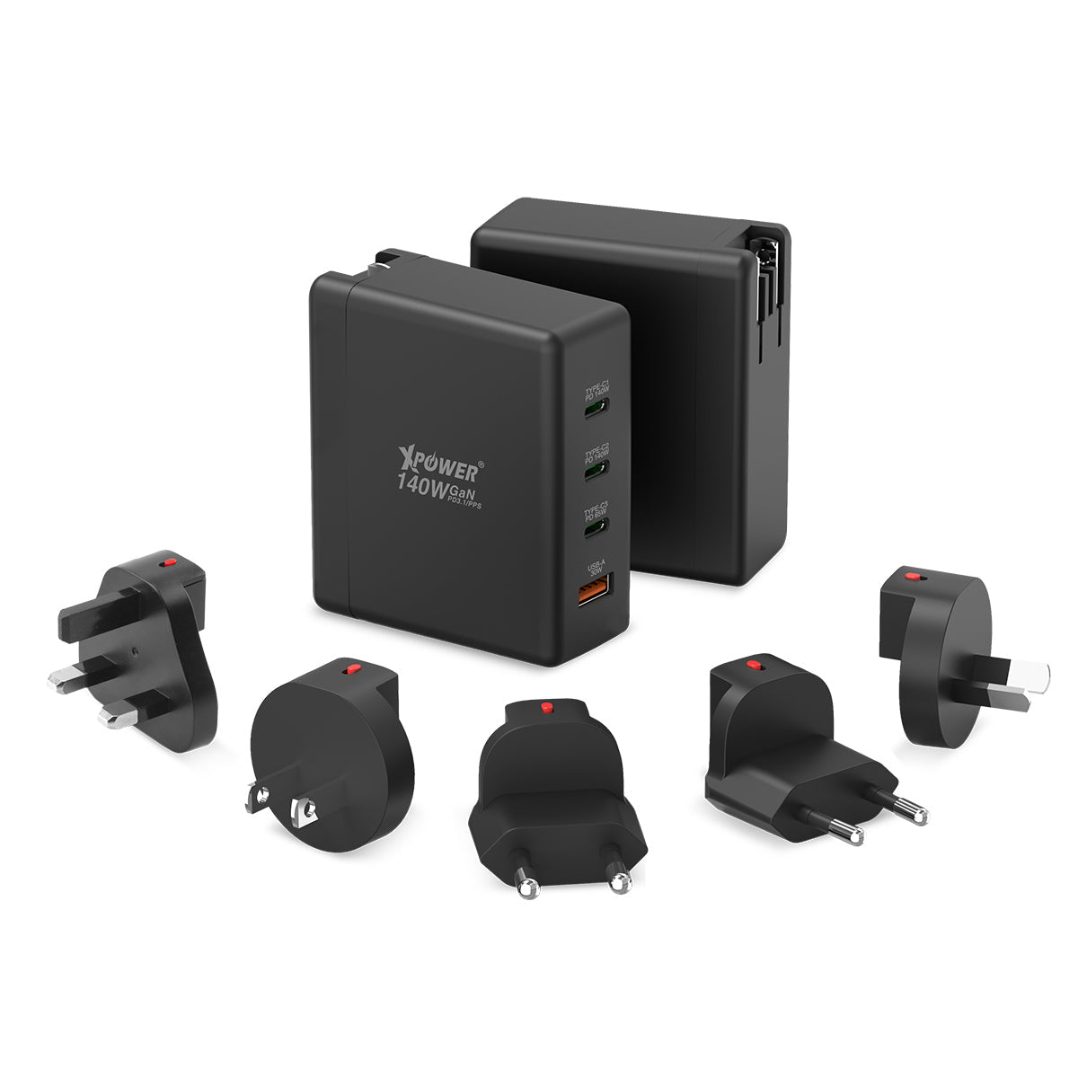 UC140 4合1 140W PD3.1 GaN 旅行充電器