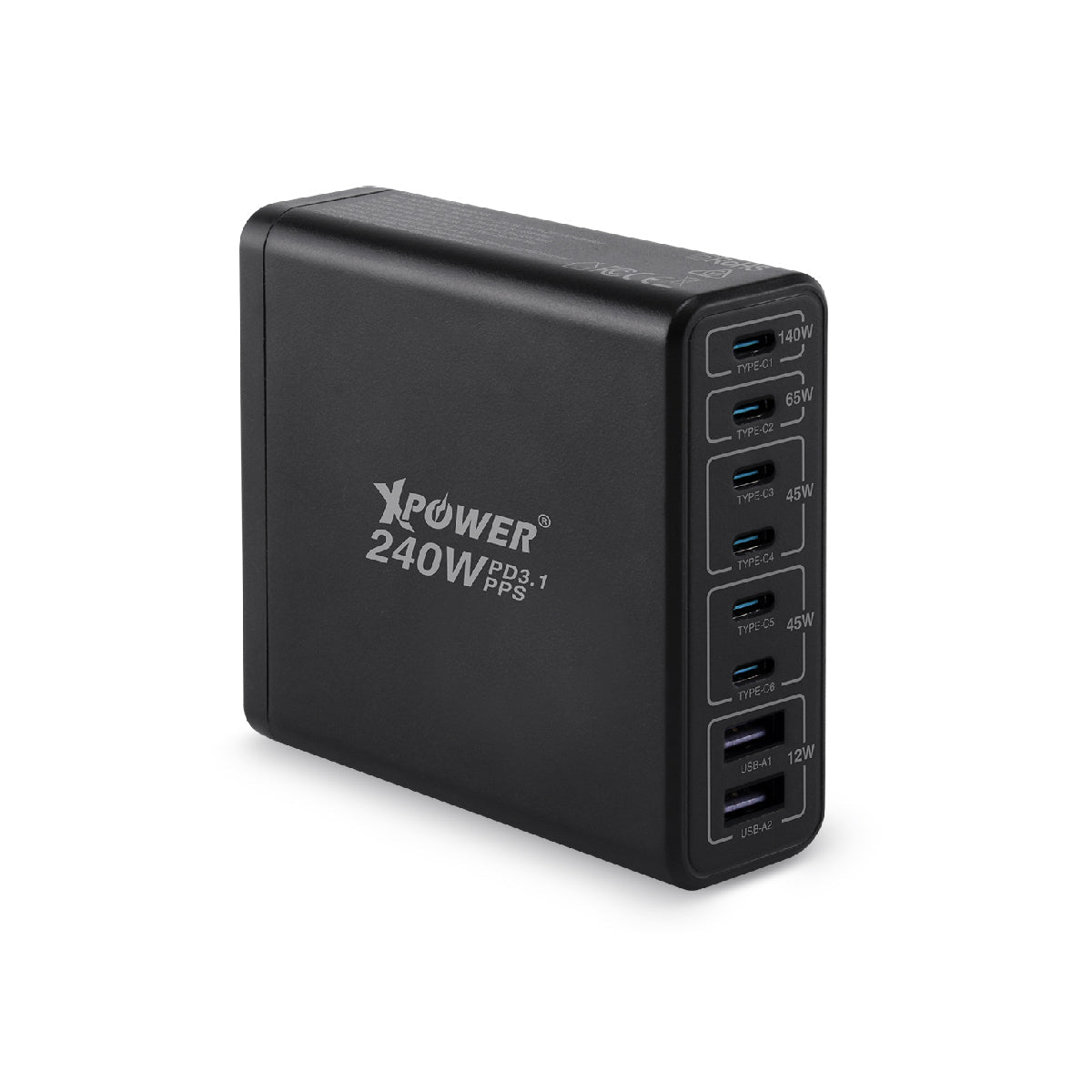 PC240GaN 240W 8輸出 PD3.1/PPS 桌上型GaN充電器