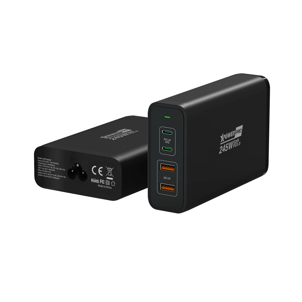 Pro GX245 245W PD GAN 4輸出智能充電器