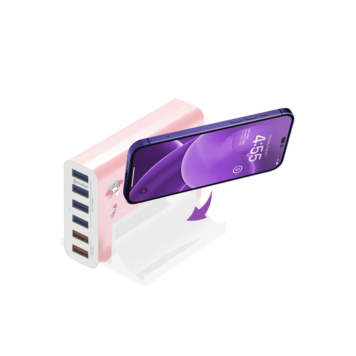 x Sanrio DC6Q2 60W 6 Port QC 充電器