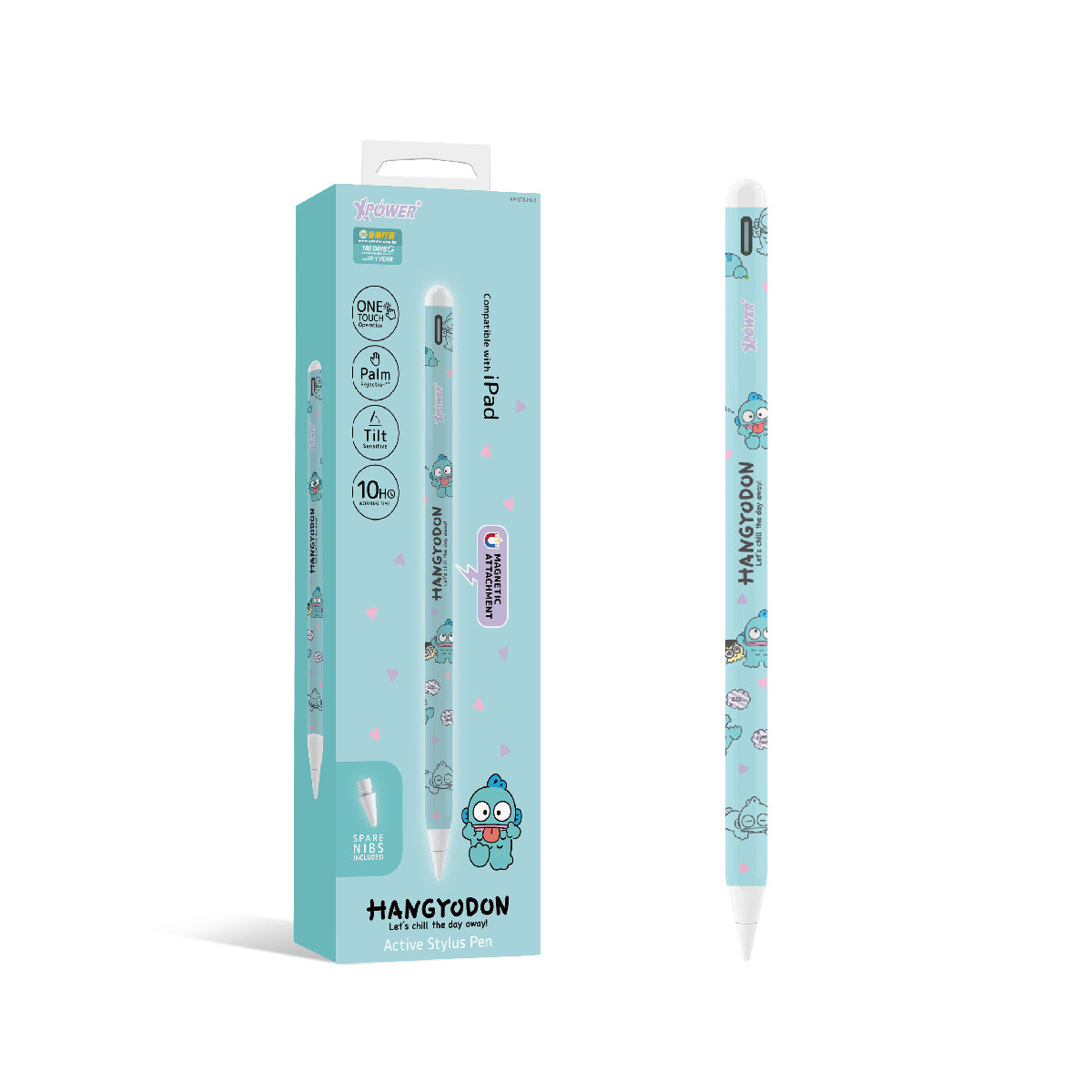 x Hangyodon ST6磁吸主動式觸控筆 (Apple iPad專用)