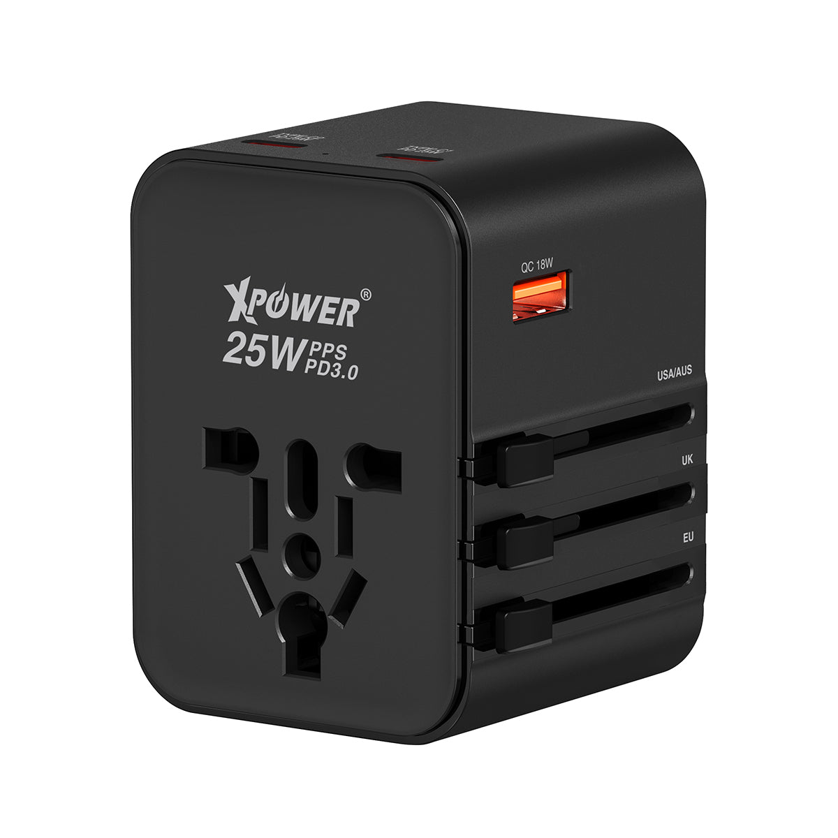 TA3B 25W 4輸出 PD 3.0/PPS旅行充電器