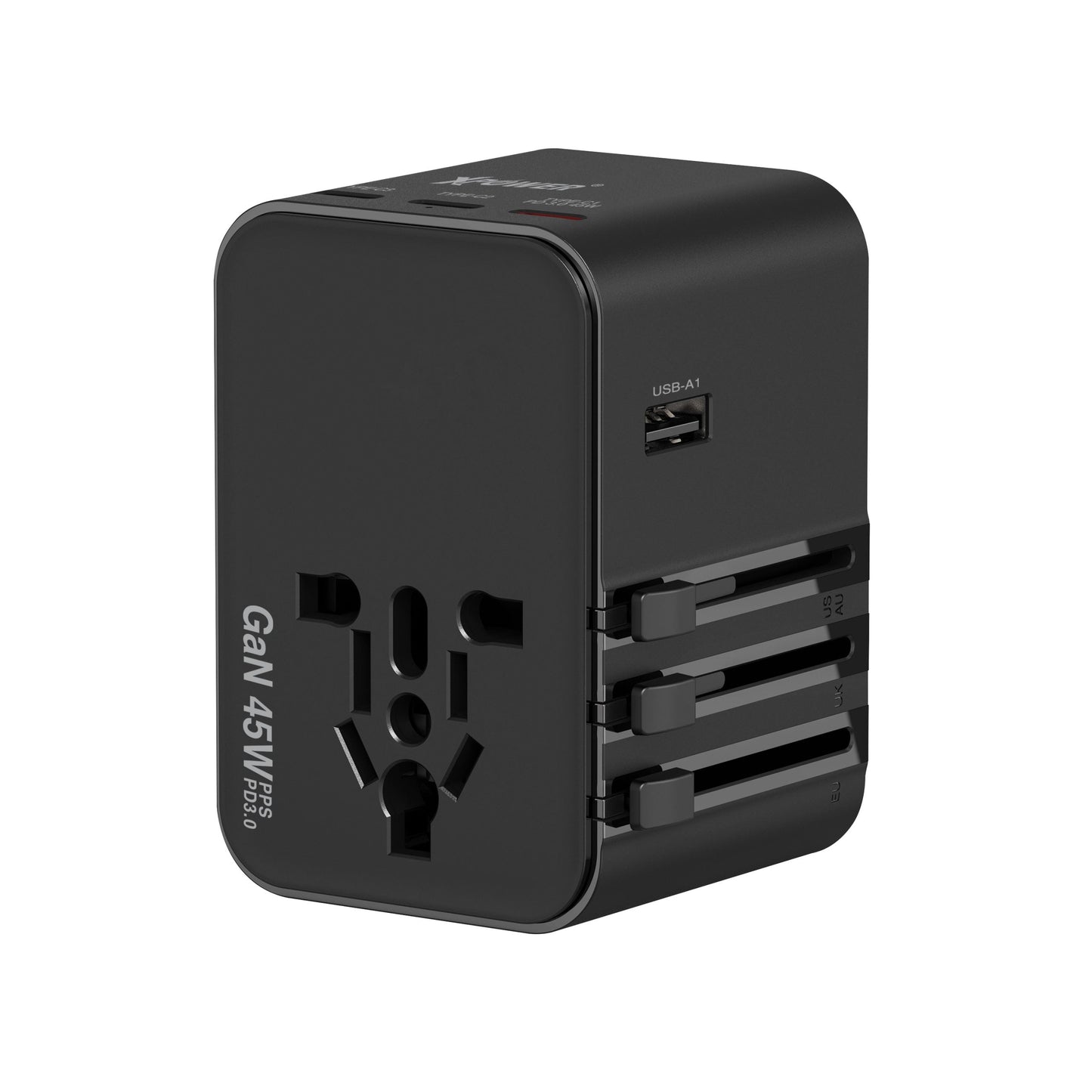 TA45B 6輸出 45W PD/PPSGaN旅行充電器