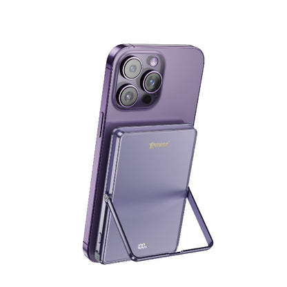 M10K2 5合1鋅合金支架數顯  10000mAh PD3.0+QI2 磁吸移動電源