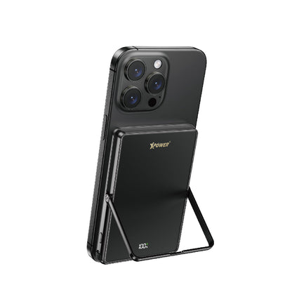 M10K2 5合1鋅合金支架數顯  10000mAh PD3.0+QI2 磁吸移動電源