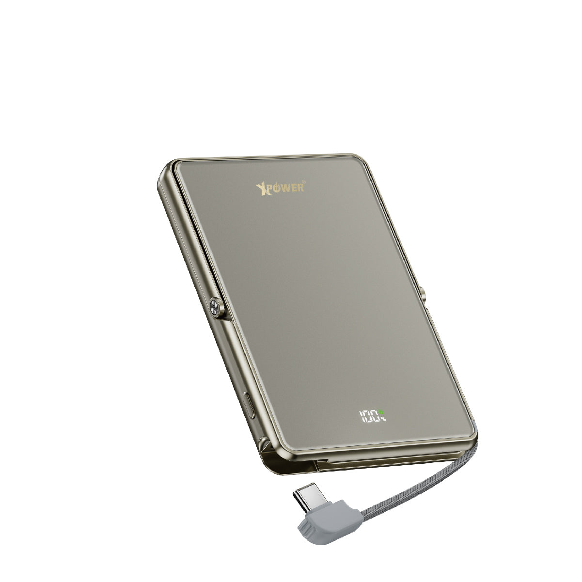 M10K2 5合1鋅合金支架數顯  10000mAh PD3.0+QI2 磁吸移動電源