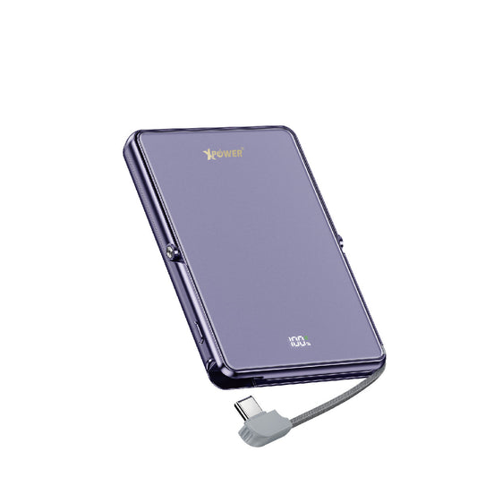 M10K2 5合1鋅合金支架數顯  10000mAh PD3.0+QI2 磁吸移動電源