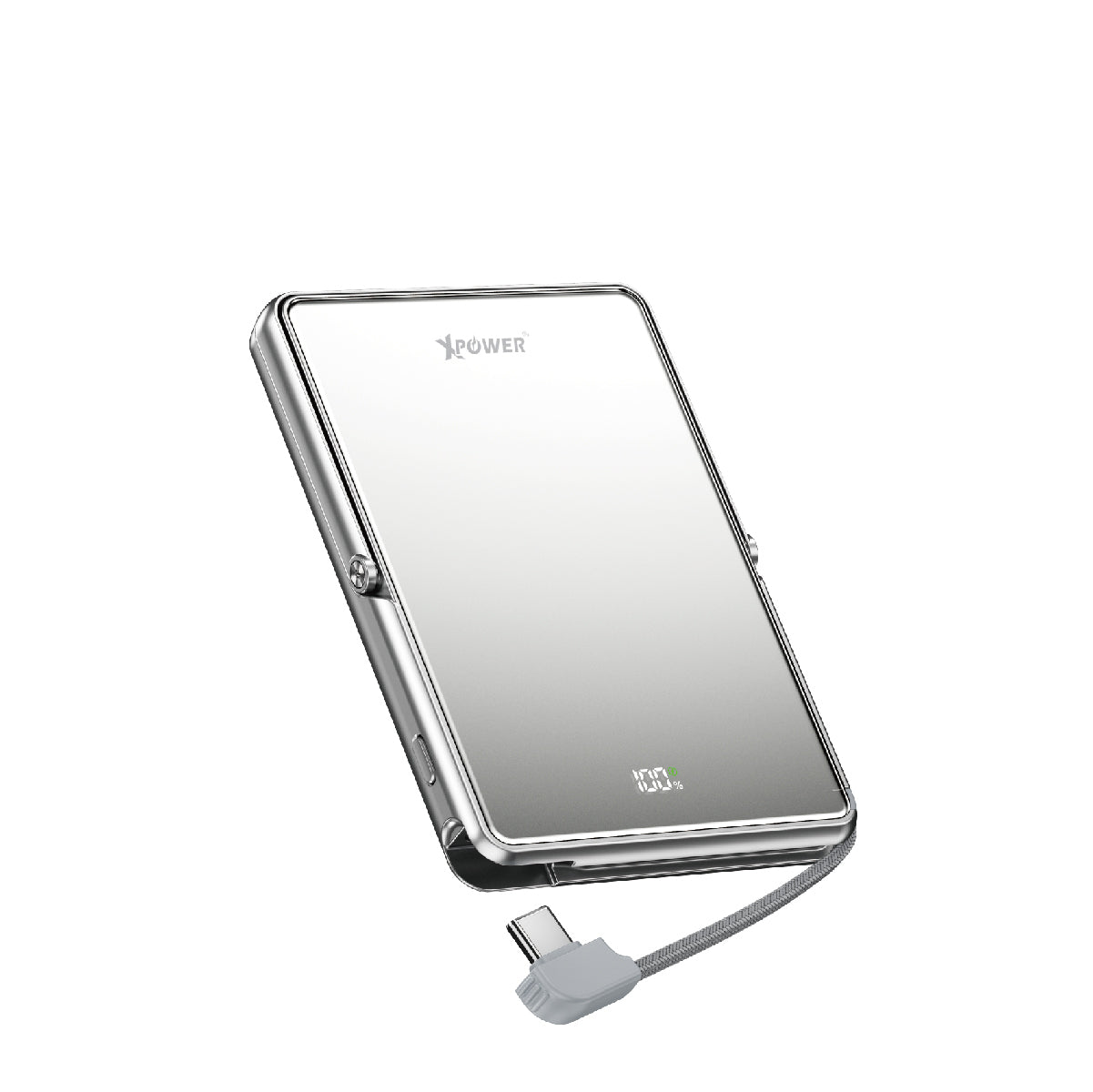 M10K2 5合1鋅合金支架數顯  10000mAh PD3.0+QI2 磁吸移動電源