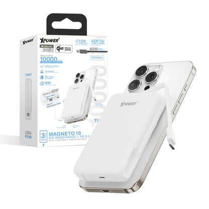 MAGNETO 10  Qi2數顯 10000mAh  45W PD3.0 磁吸無線移動電源