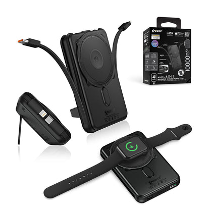 M10C+ 6合1多功能數顯10000mAh 20W PD3.0 + 磁吸無線移動電源