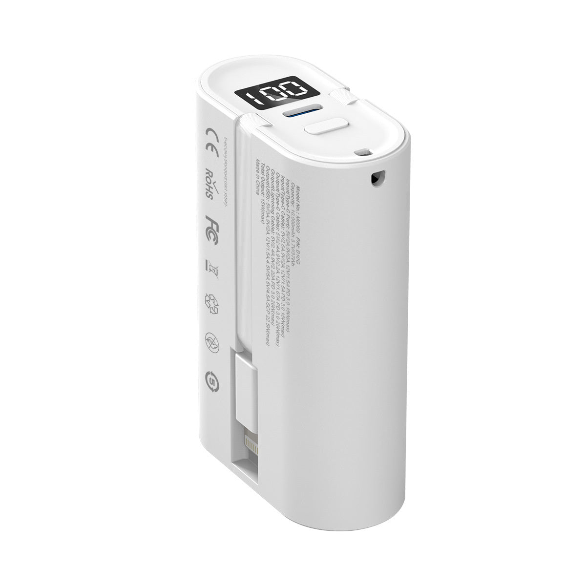 B10G 3輸出 雙PD快充Type-C/Lightning線 10000mAh充電器