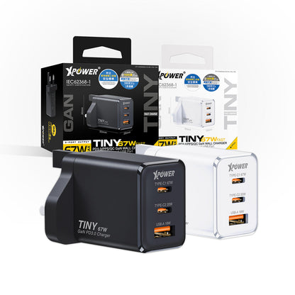 TINY 67W PD3.0/PPS/QC 迷你快充插牆GaN充電器