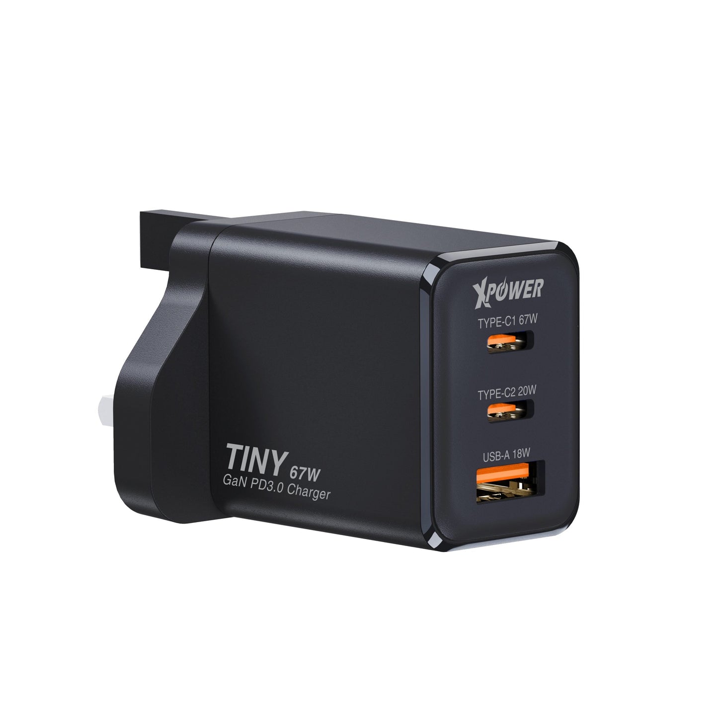 TINY 67W PD3.0/PPS/QC 迷你快充插牆GaN充電器