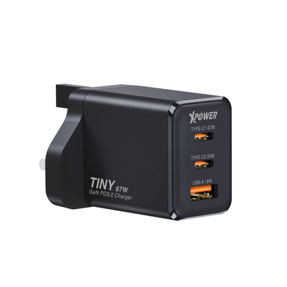 TINY 67W PD3.0/PPS/QC 迷你快充插牆GaN充電器