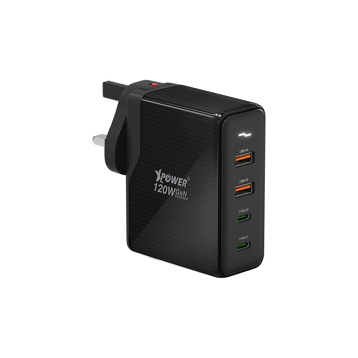 GW120 120W 4輸出 PD 3.0/PPS/QC GaN旅行充電轉插器