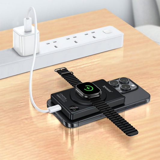 MAGNETO M10Q 6合1 超薄鋁合金數顯10000mAh 15W&amp;5W 移動電源