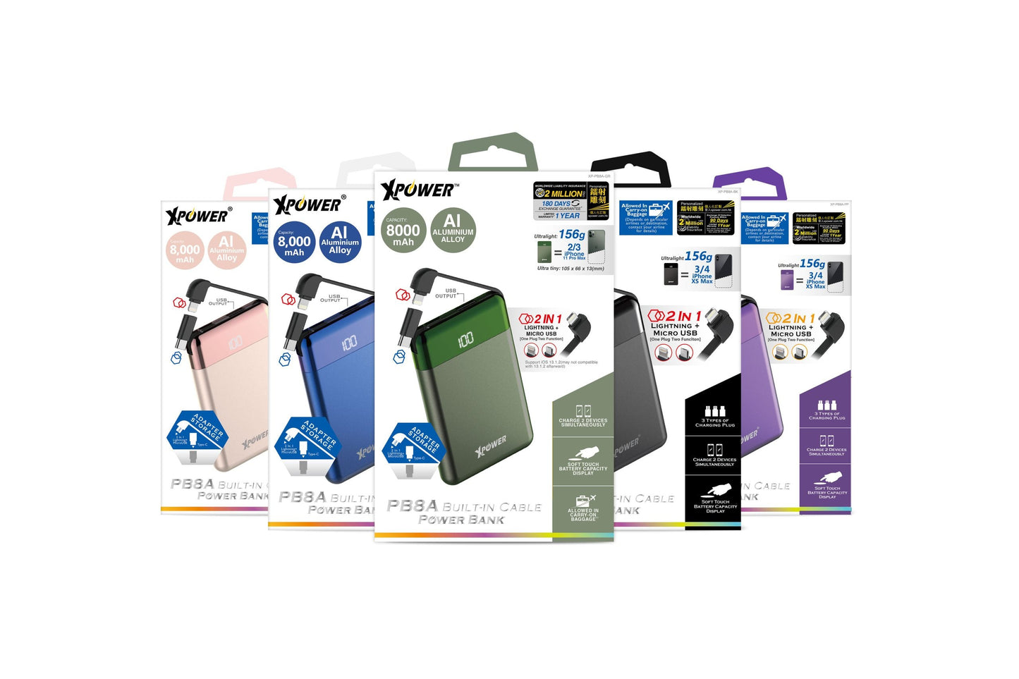 PB8A 8000mAh Power Bank