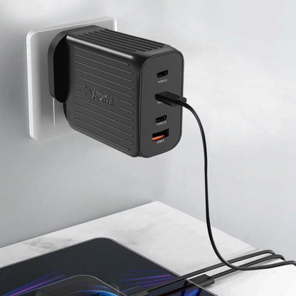 GW200B 200W 4輸出 PD 3.0/QC/SCP插牆充電器