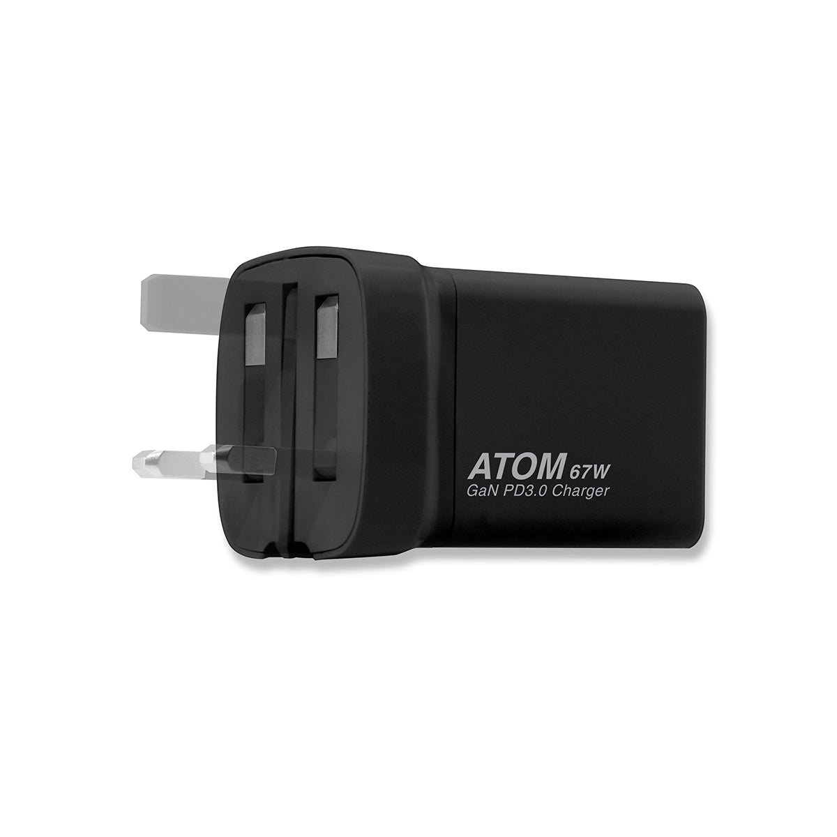 ATOM 67W PD3.0/PPS/QC 迷你摺腳快充GaN充電器