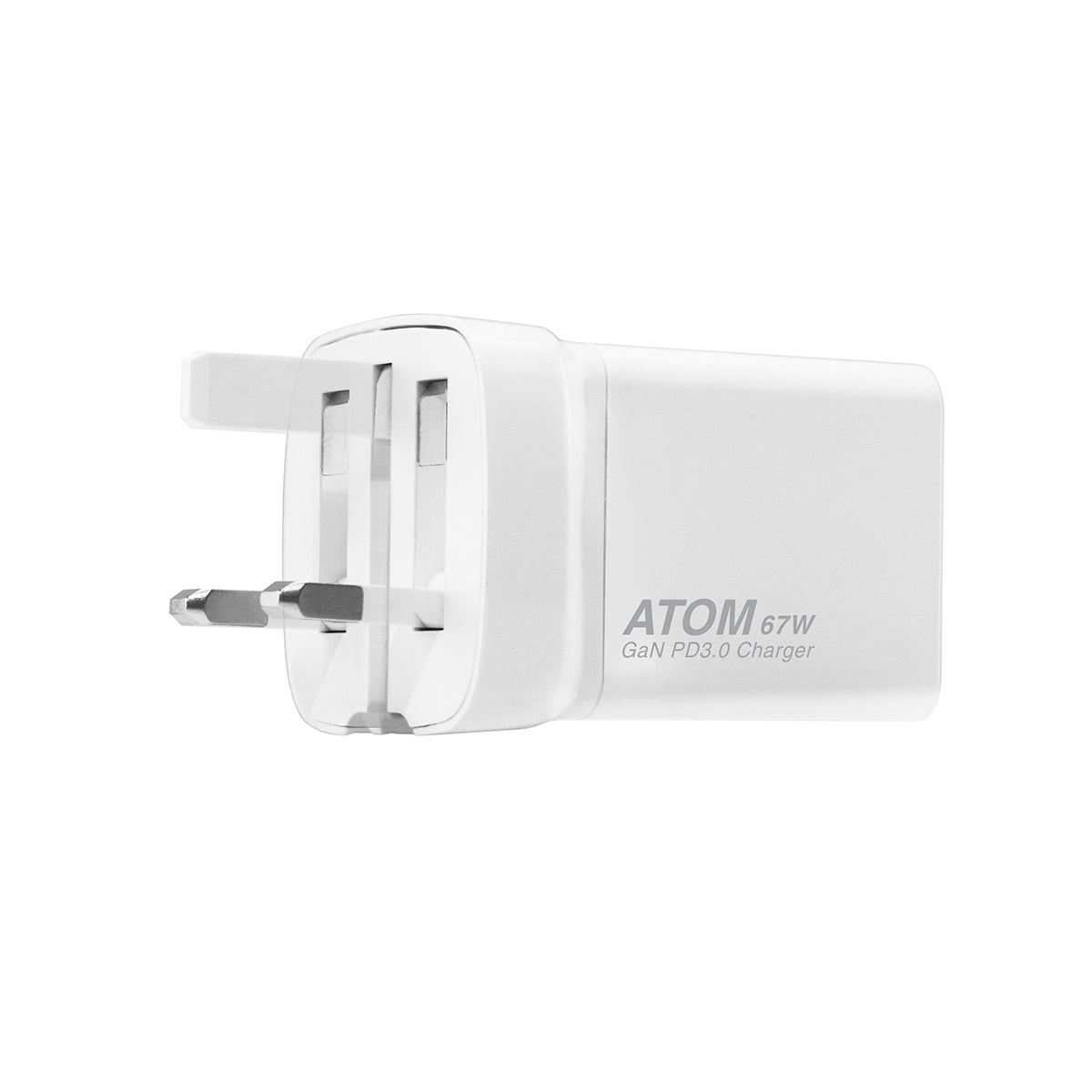 ATOM 67W PD3.0/PPS/QC 迷你摺腳快充GaN充電器