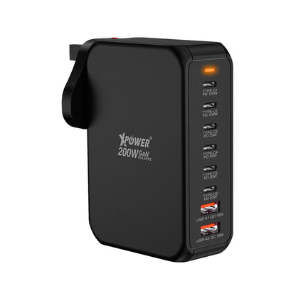 Power Travel 200W 8輸出 200W PD3.0 GaN 旅行充電器