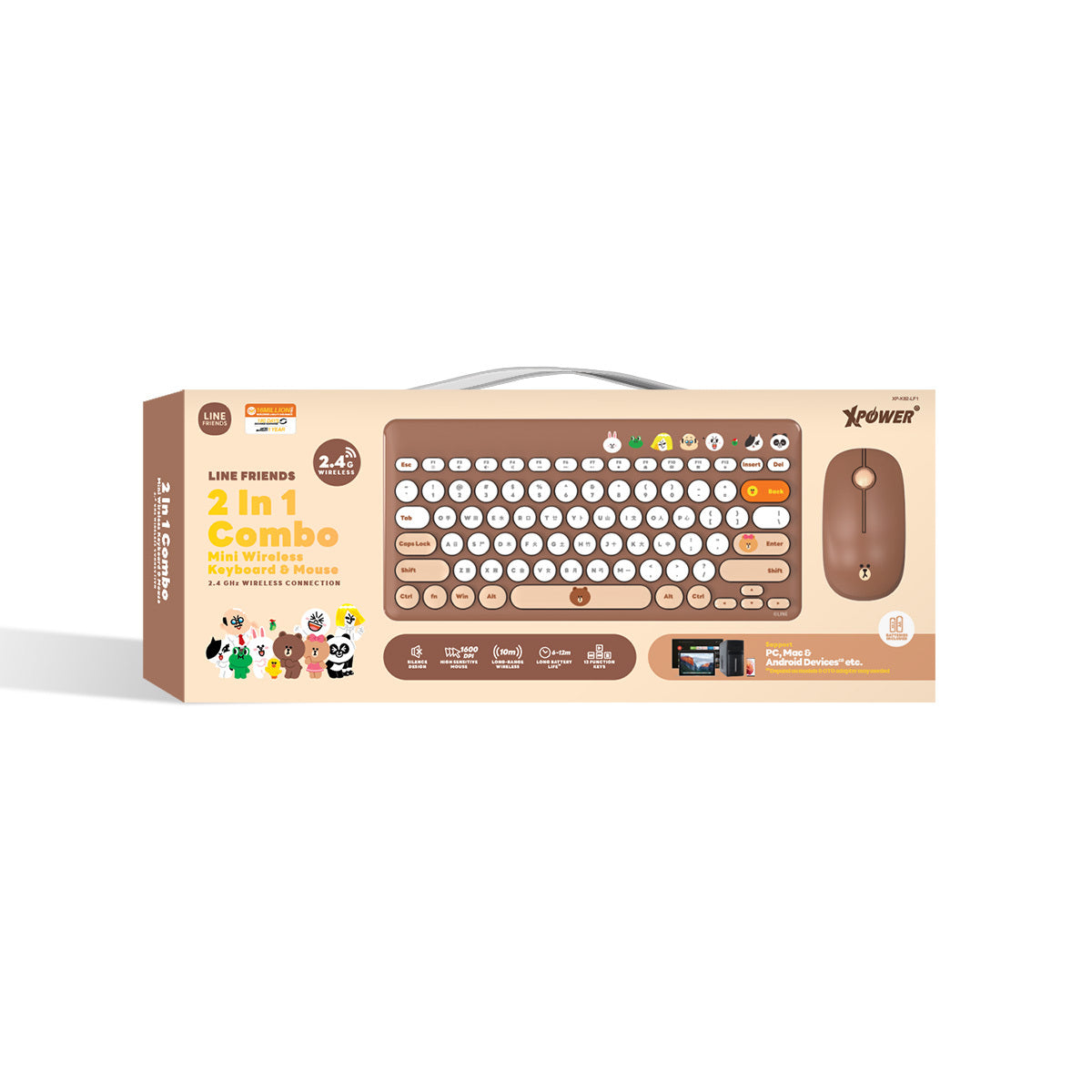 LINE FRIENDS 無線鍵盤滑鼠套裝