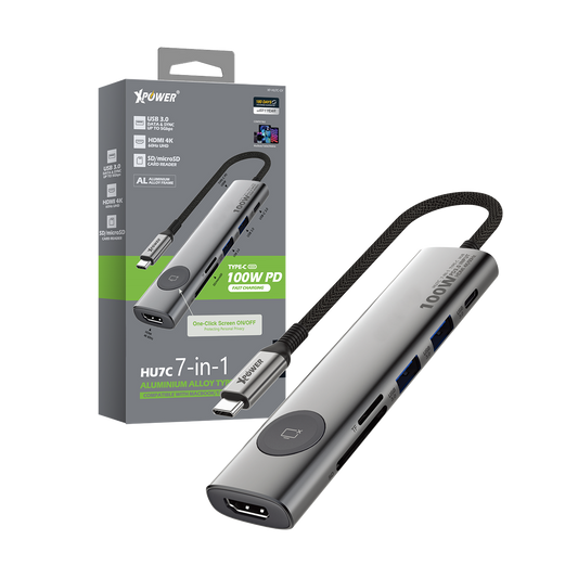 HU7C 7合1 100W PD Hub