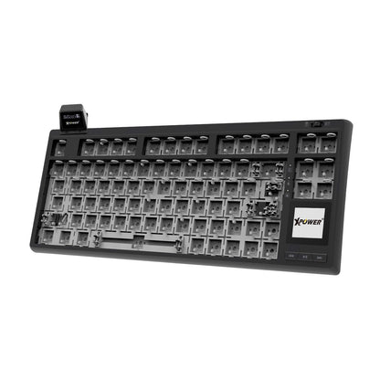 Orcus三模熱插拔可換軸機械鍵盤DIY套件連雙顯示屏