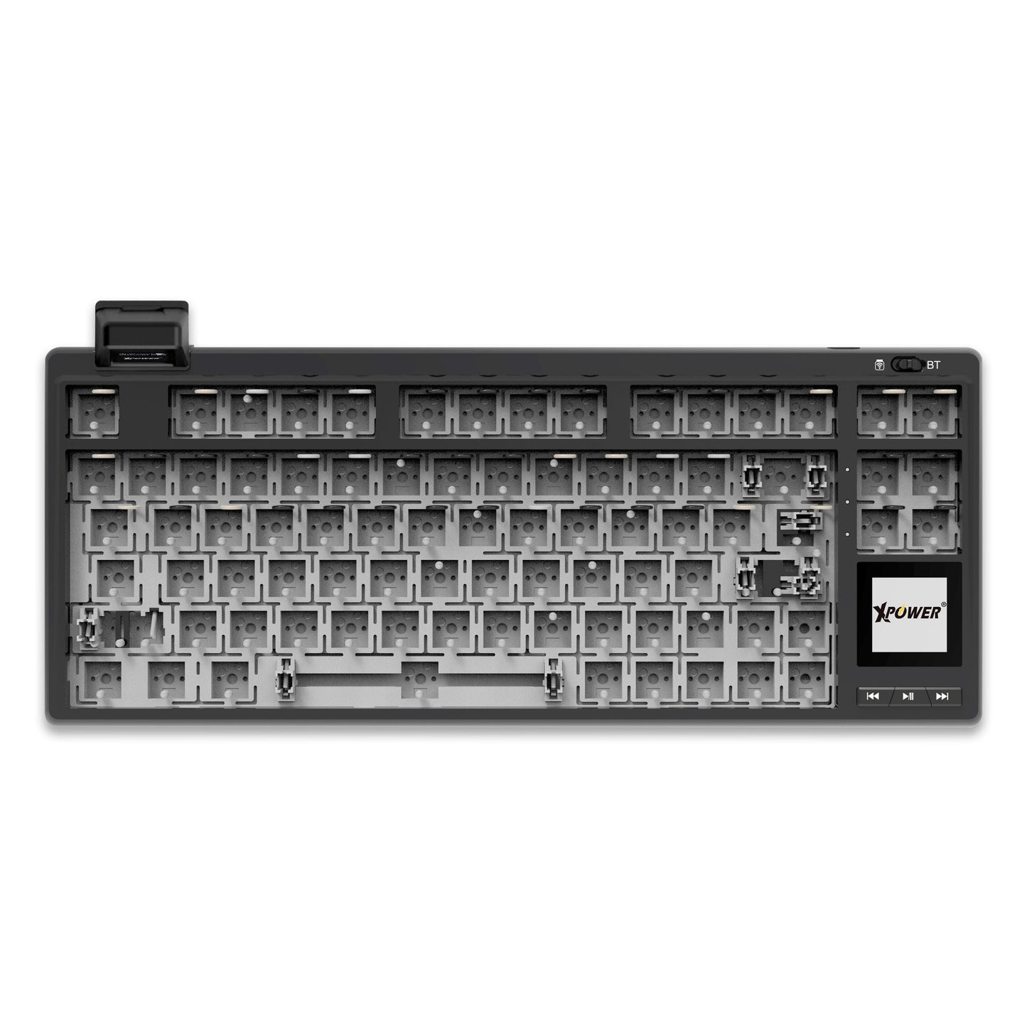 Orcus三模熱插拔可換軸機械鍵盤DIY套件連雙顯示屏