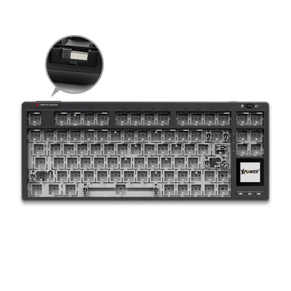 Orcus三模熱插拔可換軸機械鍵盤DIY套件連雙顯示屏