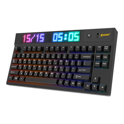 Quaoar三模熱插拔可換軸機械鍵盤連LED點陣屏